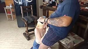 double blowjob on bf and best friend with my blonde tits 😍💦