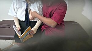 teacher sneaks affair with hot college student 😏💋