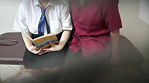 teacher sneaks affair with hot college student 😏💋