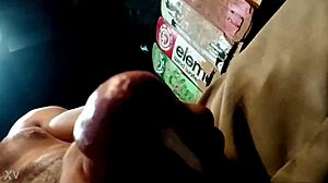 Jerking Huge Load for Girlfriend's Watching Eyes