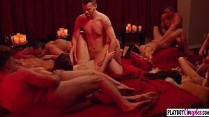Swinger Babes Oil Massage Turns Group Orgy Fuck
