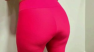 Sensual Brazilian Hotwife Spanks Huge Ass In Tight Leggings