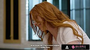 hey feel her scissoring pussy lick during massage?