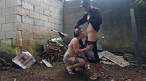 wanna fuck this party girl hard in the backyard barn??