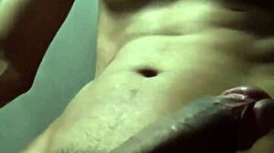 college guy strokes huge load alone at home?