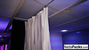 Nadia White Rips Clothes Stuffing Ripe Bananas in Holes