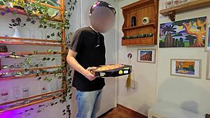 pizza guy lucked out fucked me hard n ate his pie