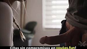 Blonde Stepdaughter Sucks Fucks Creampie Daddy Spanish Subs