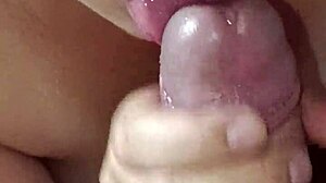 can this cute korean wife's close-up cock sucking end in a thick cumshot?