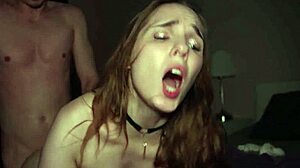 her first time... cute girl turns total cumslut!