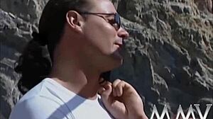 Naughty Babes Pound Each Other Hard Outdoors In Retro Fuck Fest