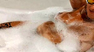 Tanned Stepsis Teases Big Tits and Pussy in Bathroom - Watch Her!