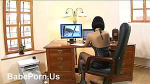 Sexy Secretary Gets Groped and Fucked Nude!