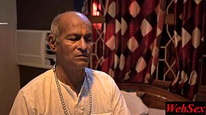 Indian Housewife Gets Guru Ji's Dirty Talk Sex Treatment In Nylon Dress