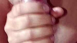 can this cute korean wife's close-up cock sucking end in a thick cumshot?