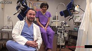 nurse jackie banes humiliates patient ass spreading in latex hospital heels