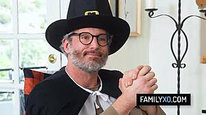 Chanel Camryn and Tiffani Madison rock thanksgiving stepfamily foursome