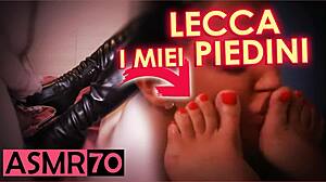 lecca i miei piedini italiani, ascolta i dialoghi asmr