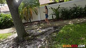 chubby street girl fat tits fucked hard on bus car ride