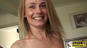 British 18yo petite teen guzzles maledom's thick cum on her birthday after rough deepthroat and doggystyle
