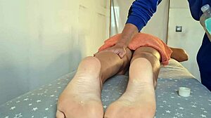 Massage turns into real sneaky creampie sex thrill