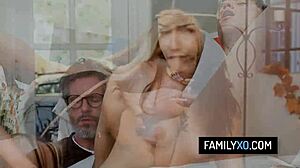 Chanel Camryn and Tiffani Madison rock thanksgiving stepfamily foursome