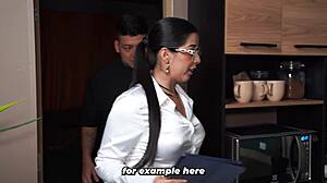 big-breasted real estate agent shakes ass to close the deal