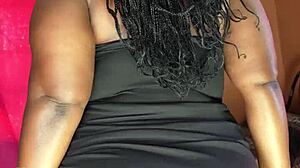 huge ebony bbw ass shakes in thong panties homemade tease
