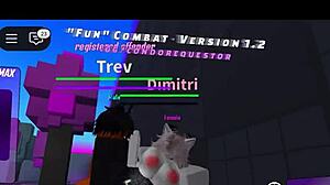 monster cock wrecks roblox whore in brutal fight game!