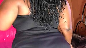 huge ebony bbw ass shakes in thong panties homemade tease