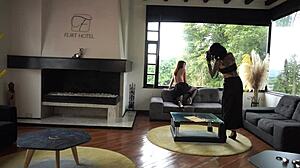 i catch sexy latina casting dirty lingerie play tease