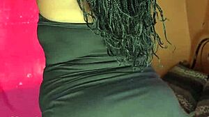 huge ebony bbw ass shakes in thong panties homemade tease