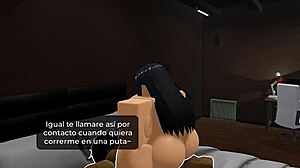 Nagatoro Ditched Meets Massive BBC in Roblox Roleplay Tanning Adventure