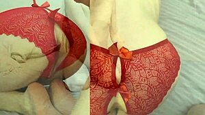 cute teen's narrow ass takes morning pov anal doggystyle bent over