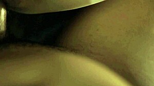 indian big ass milf takes deep creampie in lingerie