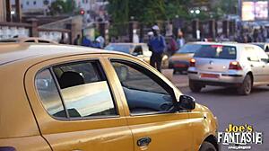 Pregnant Ebony Bride Bent Over for Black Orgy Doggystyle at Wedding