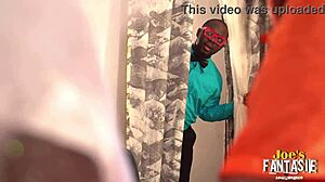 Pregnant Ebony Bride Bent Over for Black Orgy Doggystyle at Wedding