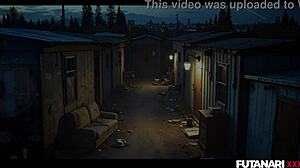 Veronica Leal's tight anal wrecked by redhead shemale futa witch's hardcore voodoo pounding