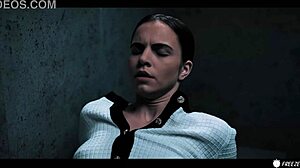 Redhead Doll Bound Fucked in Sex Escape Freeze Room