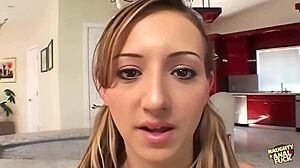 Skinny Tiffany Holiday Begs for DP Creampie in Anal Threesome!