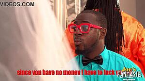 Pregnant Ebony Bride Bent Over for Black Orgy Doggystyle at Wedding