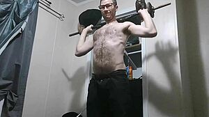 hunghank69 pumps monster cock closeup cum explosion solo jerkoff