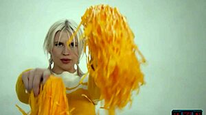 Petite Blonde Milf Lennon Elizabeth Strips On Basketball Court.