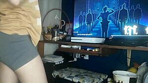 Cosplay teen dances wet pussy exposed perfect body anal tease