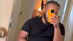 Handsome Bodybuilder Strokes Thick Cock on Facetime FPov