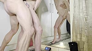 PETITE BABE BENT OVER TAKING MONSTER COCK DOGGYSTYLE!