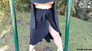 my stepmom stepsis flash tits ass pussy exercising public streets