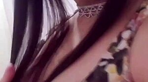 cute novinha strips naked fingering toys pretty pussy part 1
