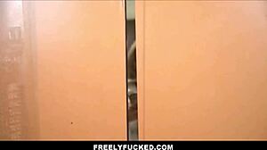 Freeuse Blonde Teen JILL TAYLOR Fucked Raw Between Elevator Doors!