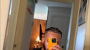 Handsome Bodybuilder Strokes Thick Cock on Facetime FPov